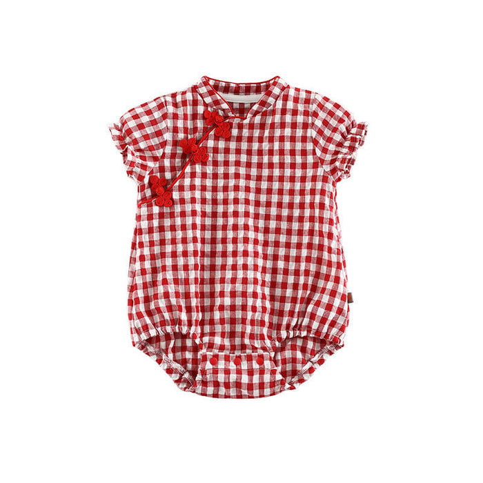 Baby Chinese Jumpsuit Romper | Newborn Traditional Chinese Clothing