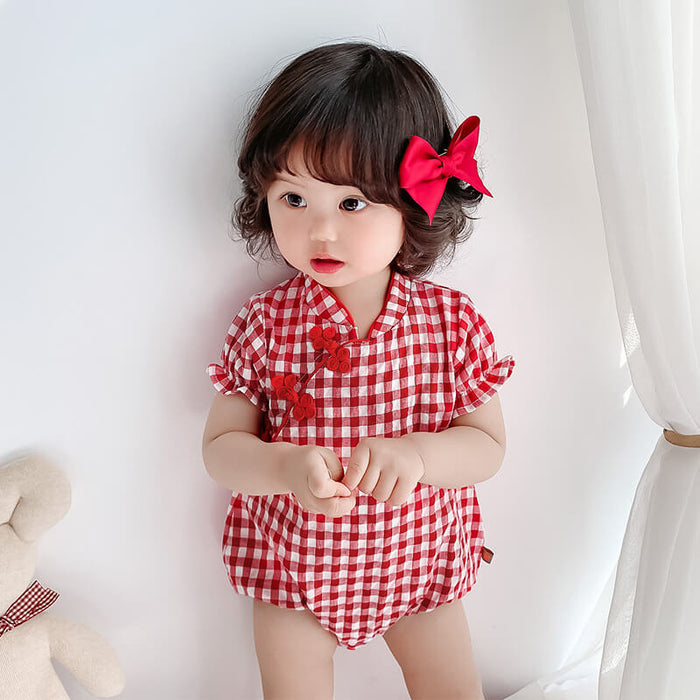 Baby Chinese Jumpsuit Romper | Newborn Traditional Chinese Clothing