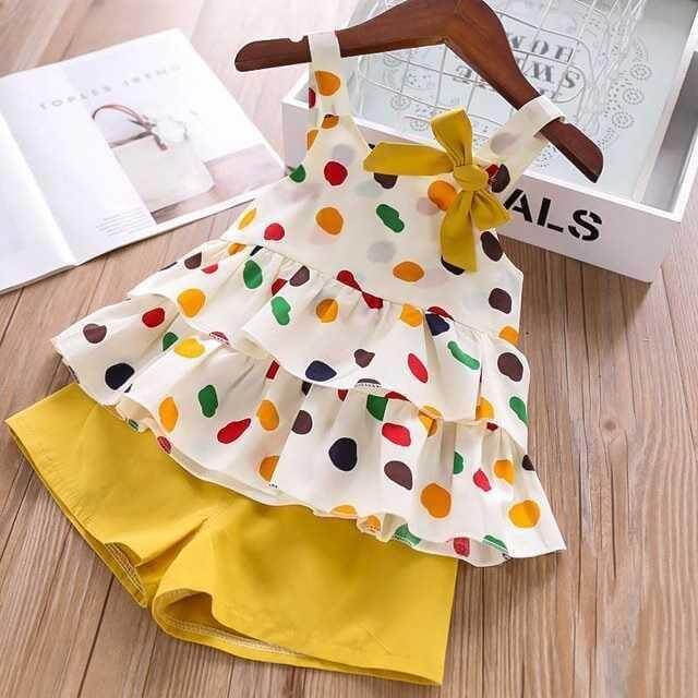 Baby Girl Big Bow T-Shirt Shorts Set | Toddler Summer Clothes Girl