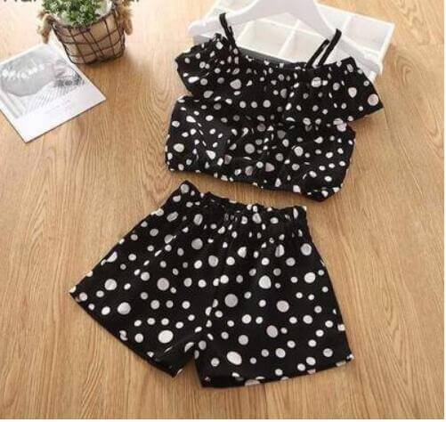 Baby Girl Big Bow T-Shirt Shorts Set | Toddler Summer Clothes Girl