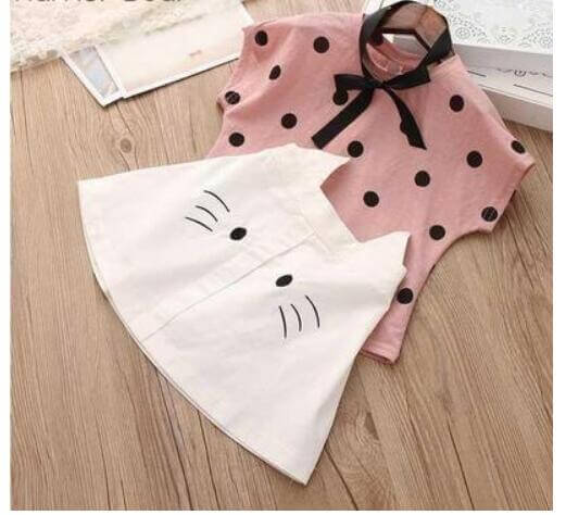 Baby Girl Big Bow T-Shirt Shorts Set | Toddler Summer Clothes Girl