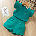 Baby Girl Short Sleeve T shirt And Pants Set | Baby Girl Clothes Set