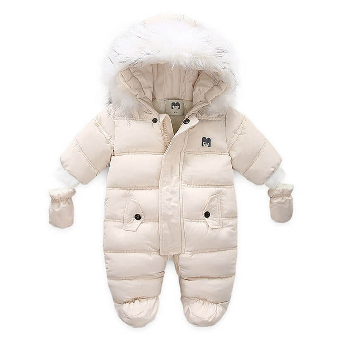 Baby Jumpsuit Jacket With Gloves | Hooded Baby Jumpsuit With Gloves