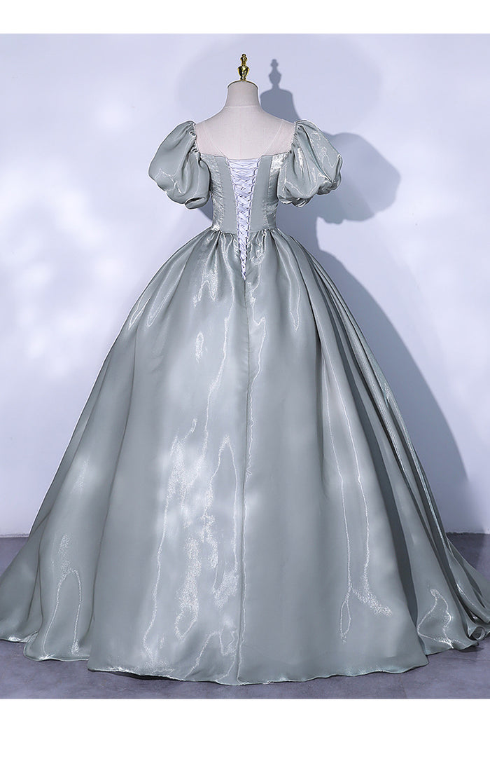 Ball Gown Organza Prom Dress 2025 Corset Back