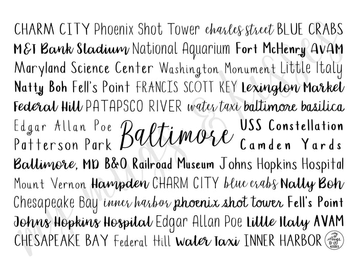Baltimore, MD Tumbler