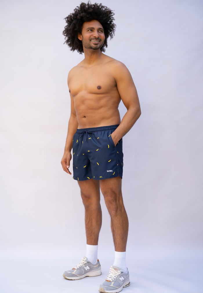 Banana Blue Father & Son Swim Trunks