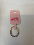 Beaded Blondes Purple Game Day Poppi Ring