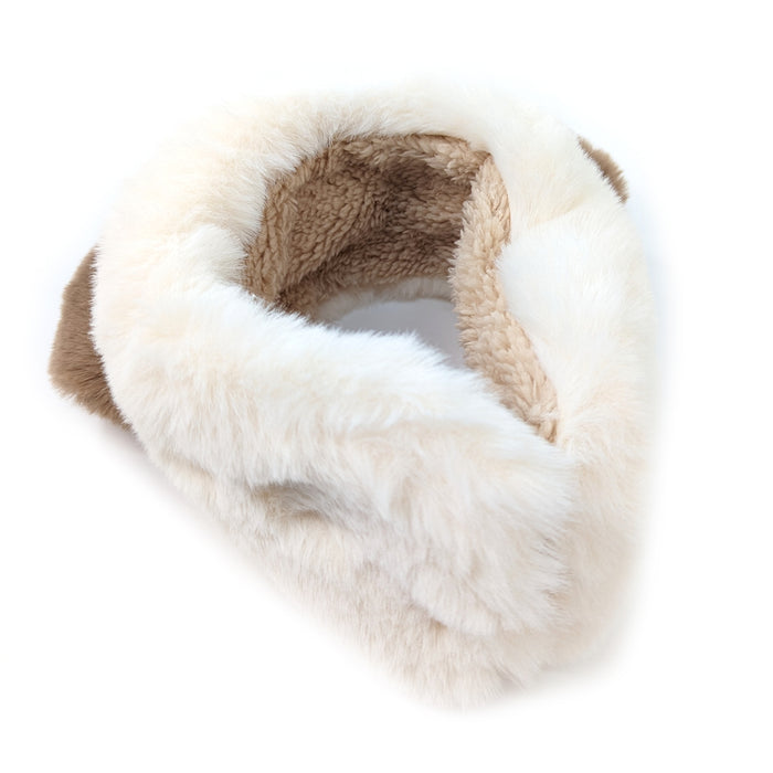 Bear Ear Head Band/Muffs - Cream