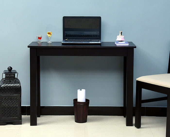 Belem Solid Wood Console Table , Study Laptop Table - Study Table - Furniselan - Walnut-Finish