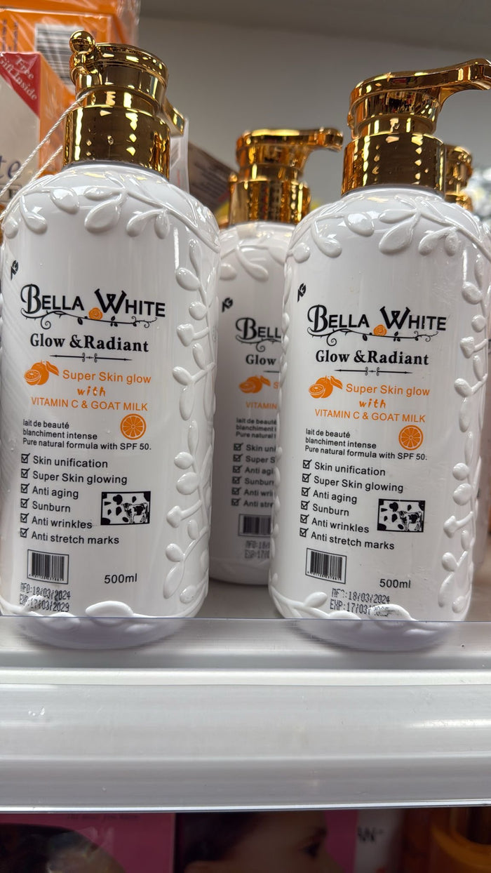 Bella white Gluta Glow Body milk 500ml