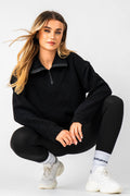 Belmore Borg Jumper & Leggings Set - Black
