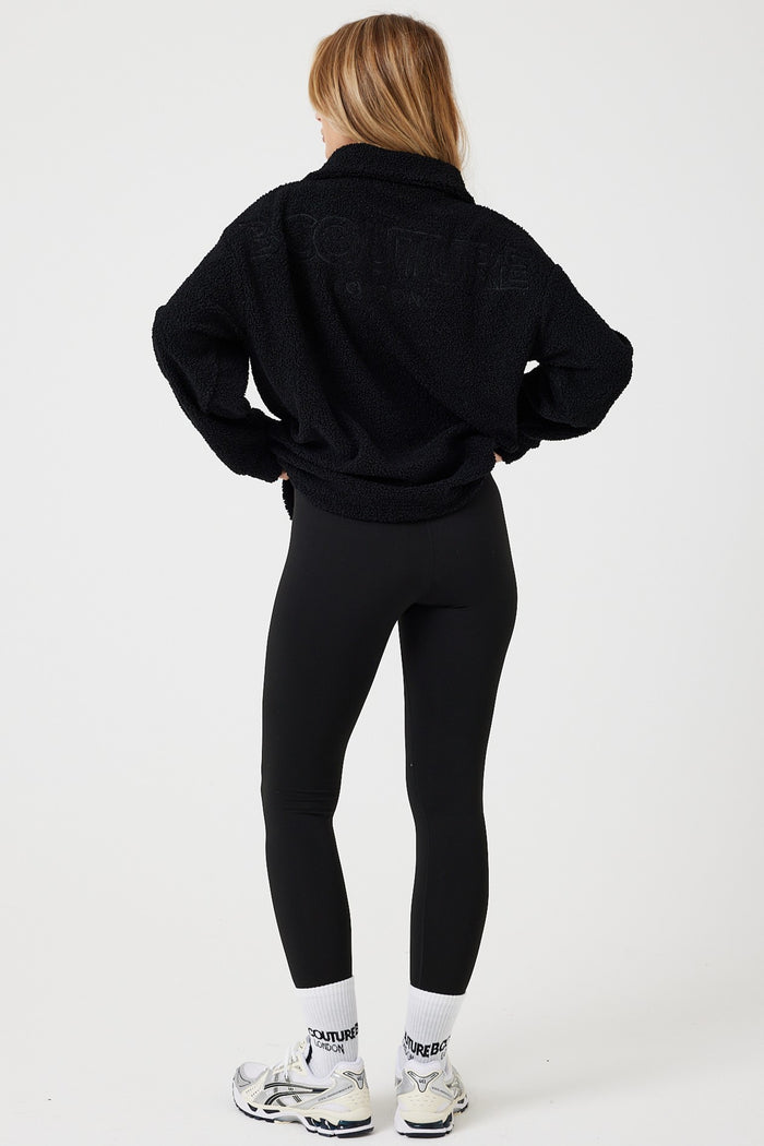 Belmore Borg Jumper & Leggings Set - Black