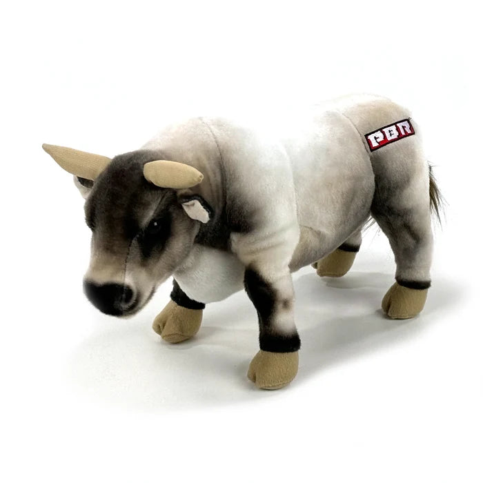 Big Country 14" PBR Bull Plush - Grey