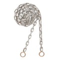 Biker Chain - Polished Silver w/ Yellow Gold Loops