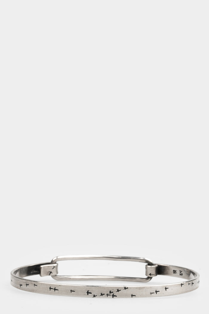 Werkstatt München | Bird flight silver band bracelet M2216