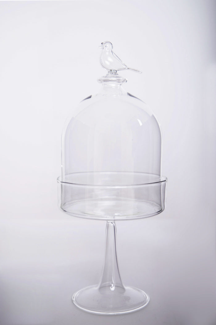 Bird Glass Container