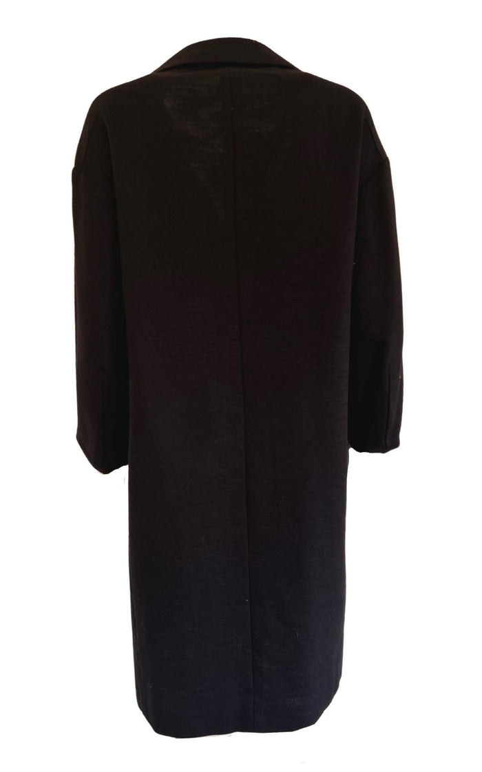 Dries Van Noten Black Cotton Three - Quarter Coat - Runway Catalog