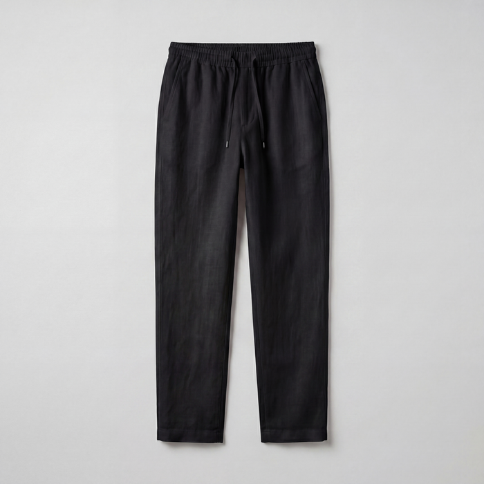 BLACK LINNEN PANTS