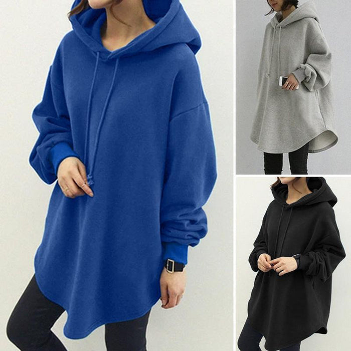 Black, blue and grey hoodie color variants, displayed together on a white background for a clear comparison before selection.