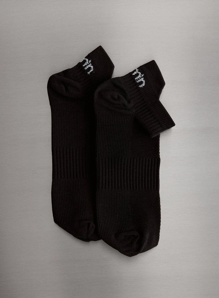 Black Running Socks Low