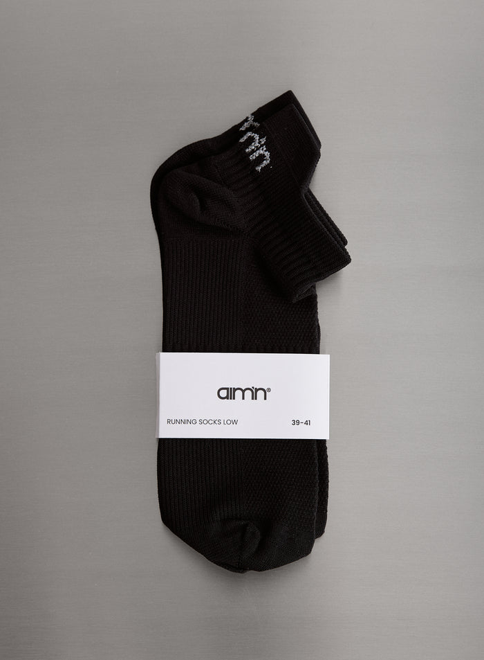 Black Running Socks Low