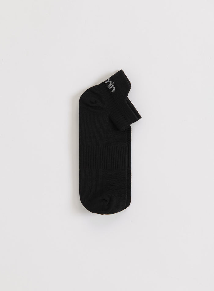 Black Running Socks Low