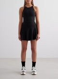 Black Sense Skort & Halter Bralette Set
