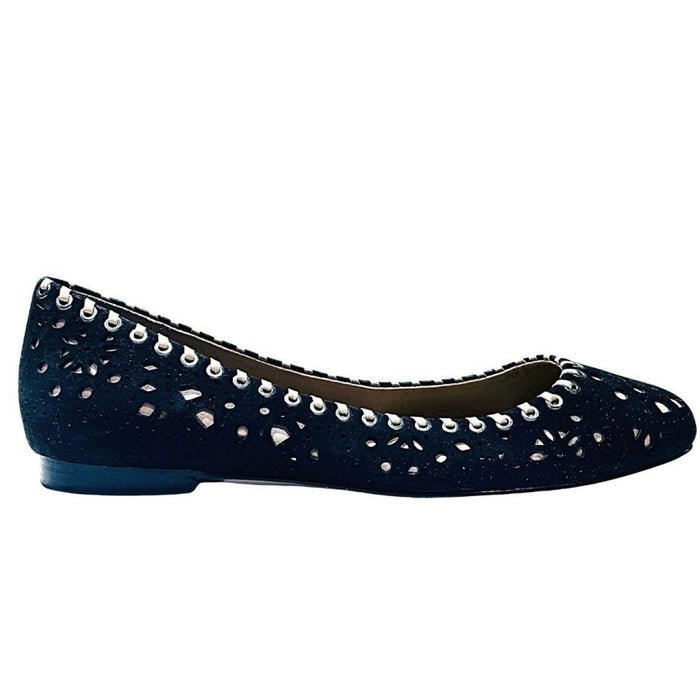BCBGMAXAZRIA Black Suede Flats - Runway Catalog