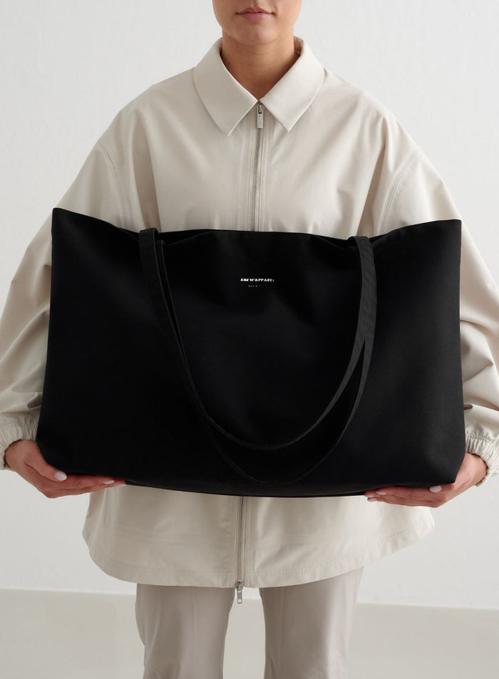 Black Waterproof Apparel Tote Bag