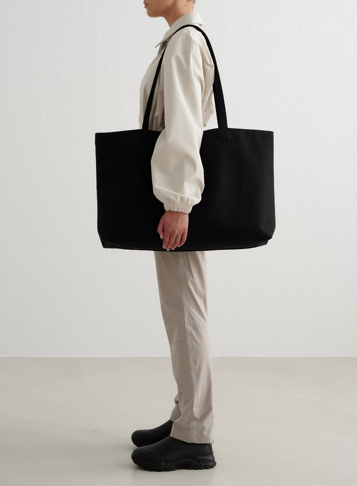 Black Waterproof Apparel Tote Bag