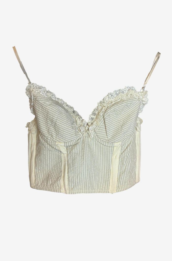 Blumarine Lace Trim Bustier Top