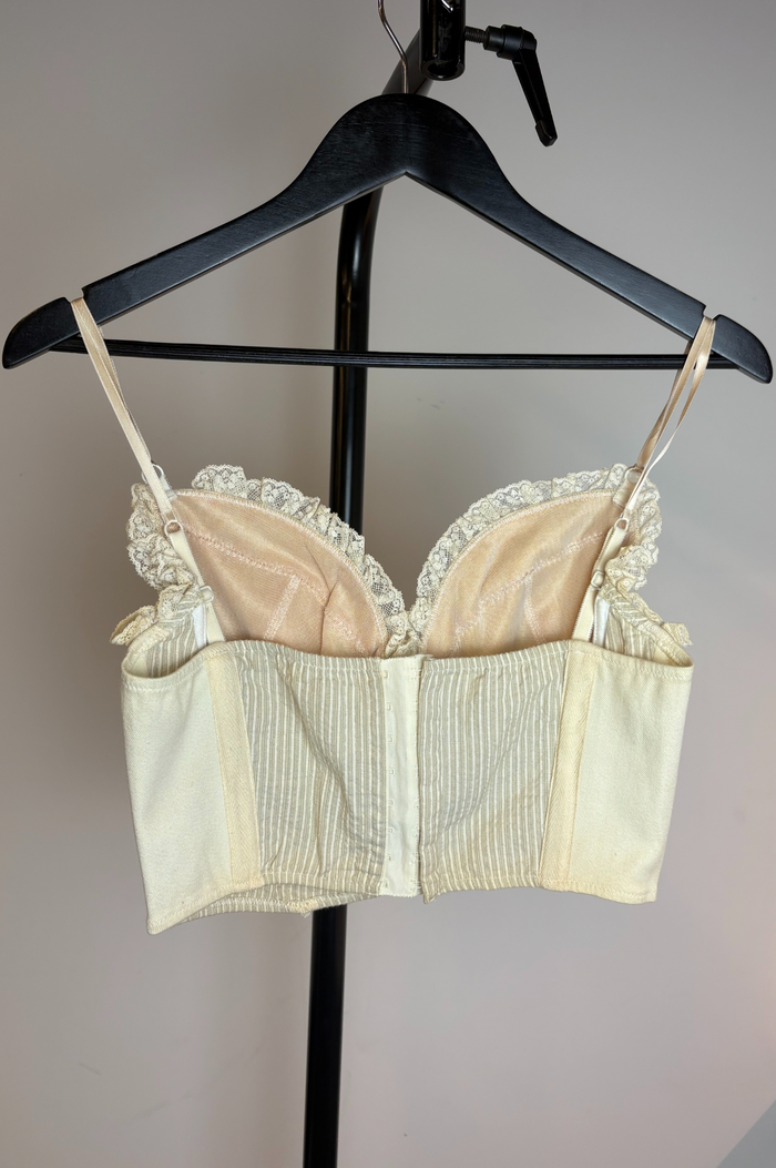 Blumarine Lace Trim Bustier Top