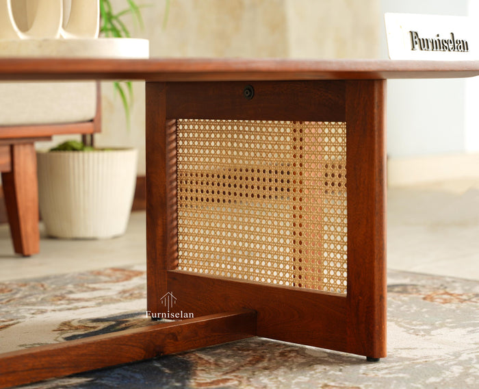 Boston Wooden Luma Coffee Table Brown Finish