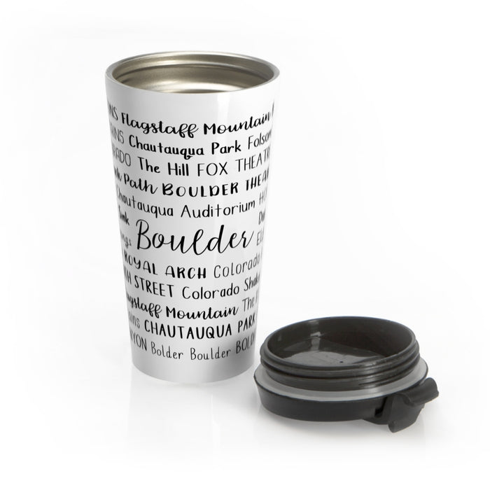 Boulder, CO Travel Mug