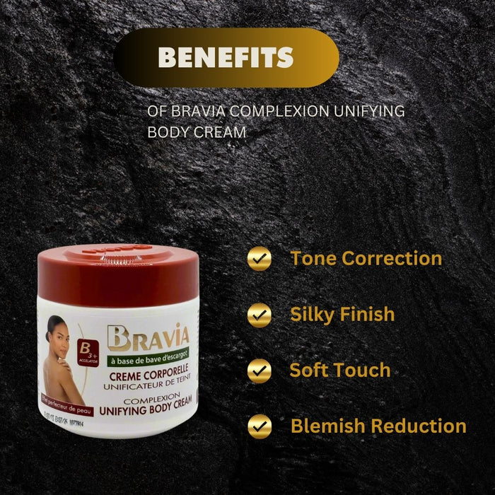 BRAVIA COMPLEXION UNIFYING BODY CREAM 10.14oz / 300ml 3PCS SET