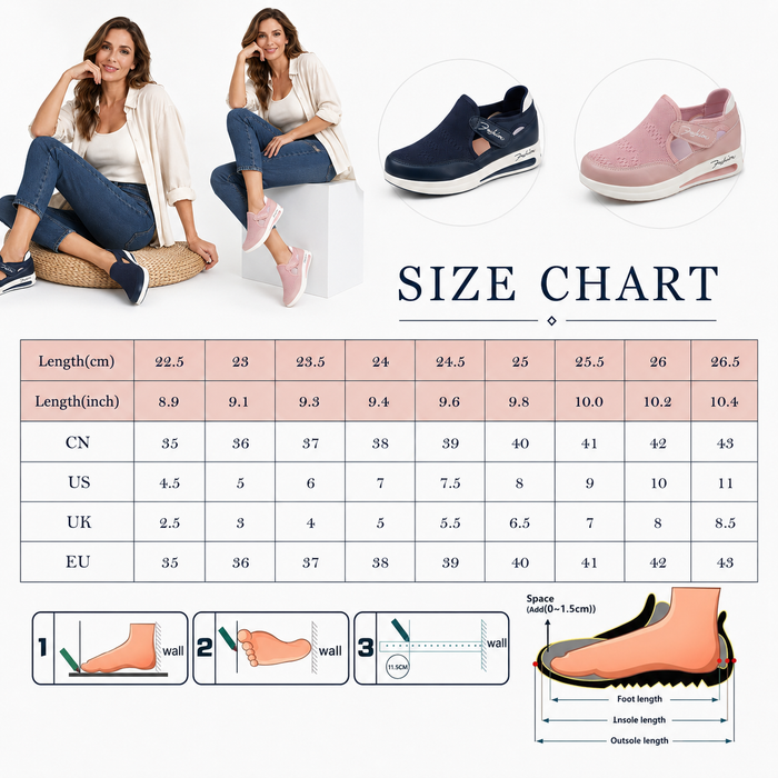 Breathable Velcro Shoes Women Walking Fit