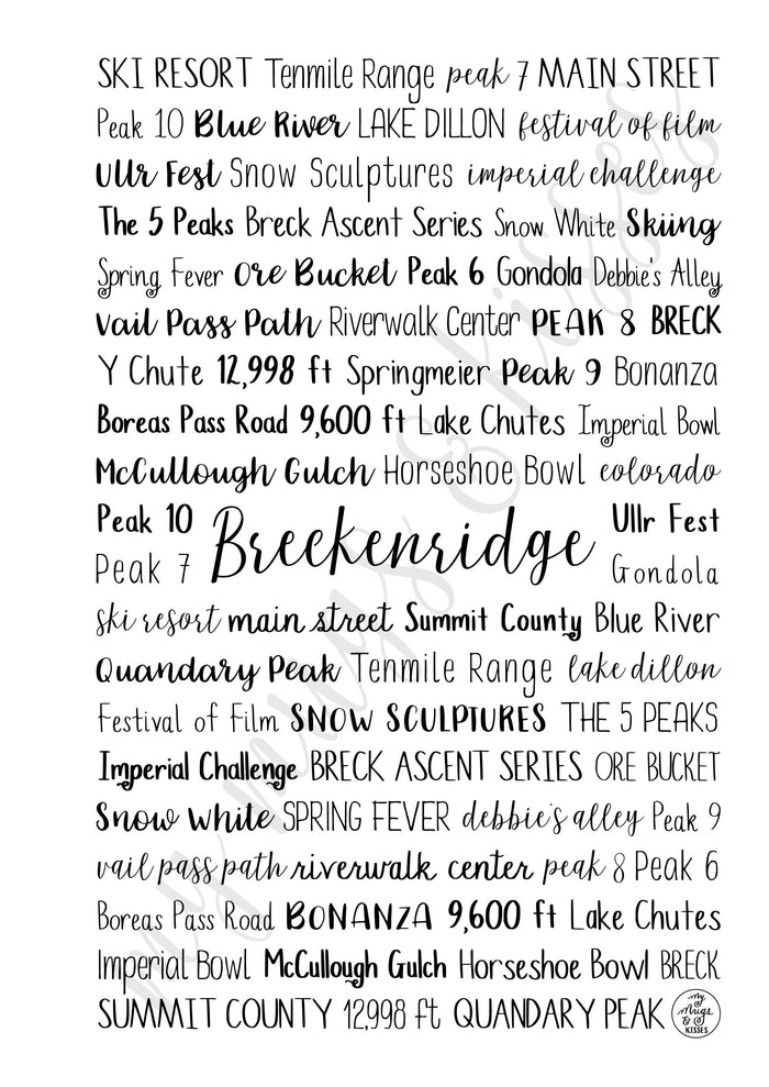Breckenridge, CO Spiral Notebook