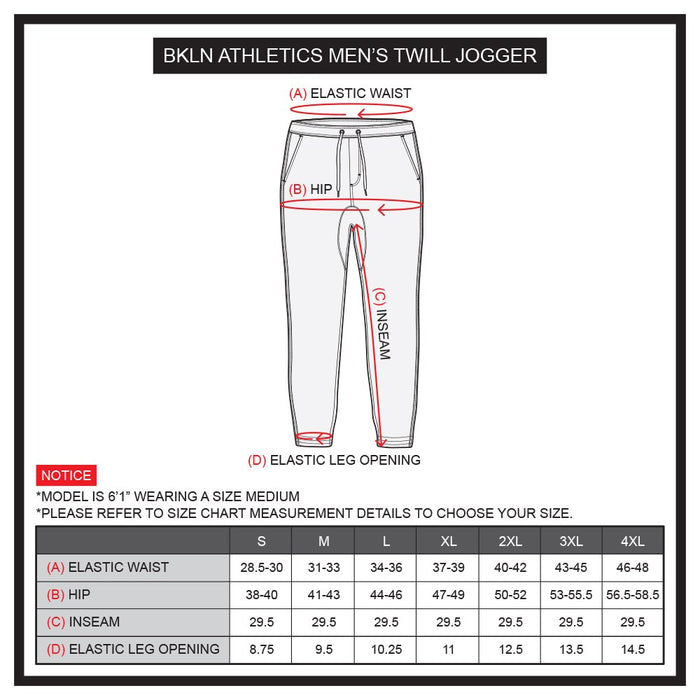 BROOKLYN ATHLETICS - Pantalones de Sarga para Hombre