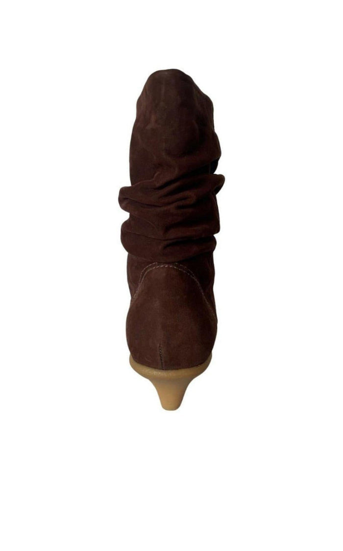 BCBGMAXAZRIA Brown Leather Boots - Runway Catalog