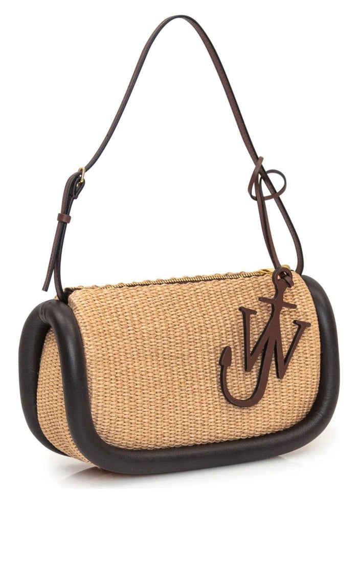 JW Anderson Bumper Small Raffia Shoulder Bag - Runway Catalog