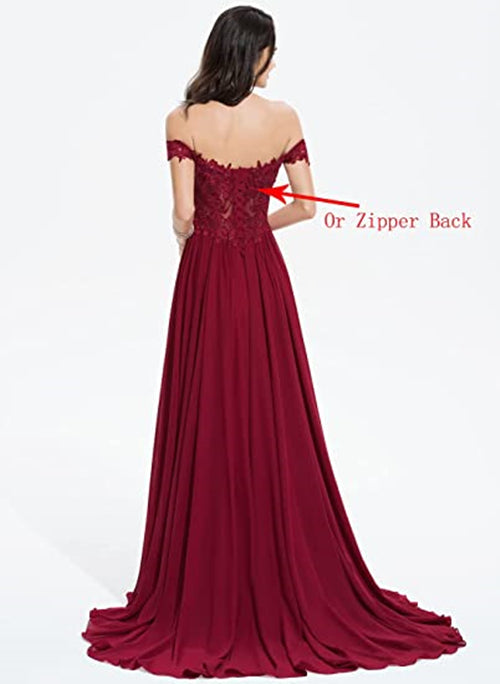 Burnt Orange Prom Dress 2023 Off the Shoulder with Slit Lace Appliques Corset Back
