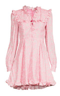 Alessandra Rich Butterfly Jacquard Silk Mini Dress - Runway Catalog