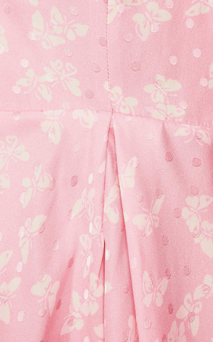 Alessandra Rich Butterfly Jacquard Silk Mini Dress - Runway Catalog
