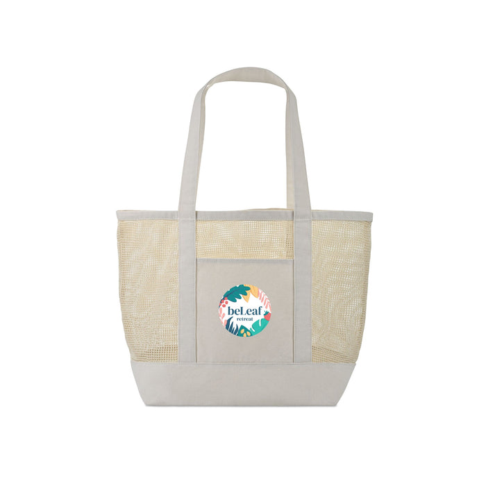 Canvas Mesh Tote