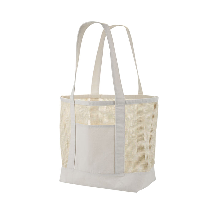 Canvas Mesh Tote