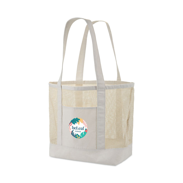 Canvas Mesh Tote