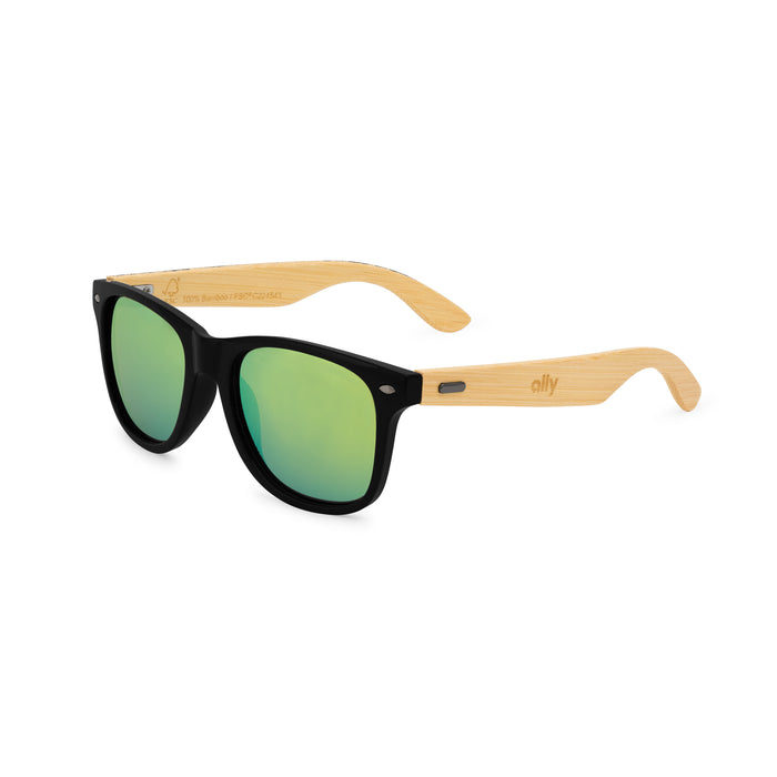 CapeShades Recycled Bamboo Sunglasses Black Frame