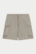 CARGO POCKET SWIM SHORTS - BEIGE
