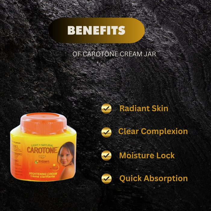 Carotone Cream BIG Jar Moisturizing Skin Cream