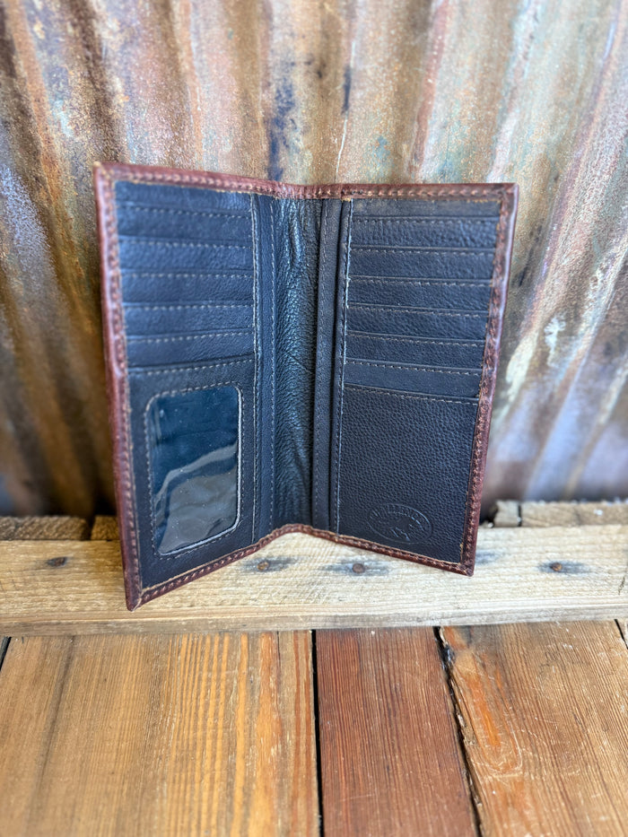 Challenger Western Brown Leather Rodeo Wallet